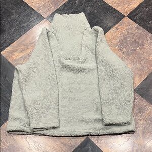 Cuddl Duds Women's Funnel Neck Pullover Fleece Mint Green 2X